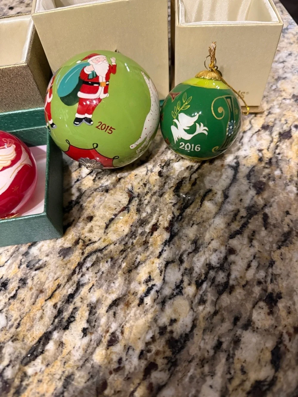 Pier 1 Hand-Painted Holiday Ornaments All four for one price